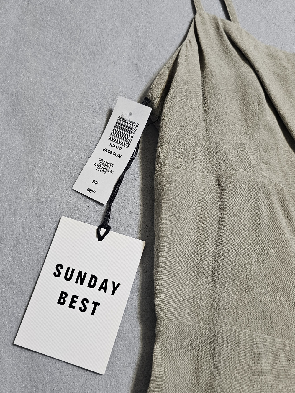 Sunday Best Jackson Dress Small NWT Beige Taupe Slip Mini Dress Boho - Picture 4 of 9